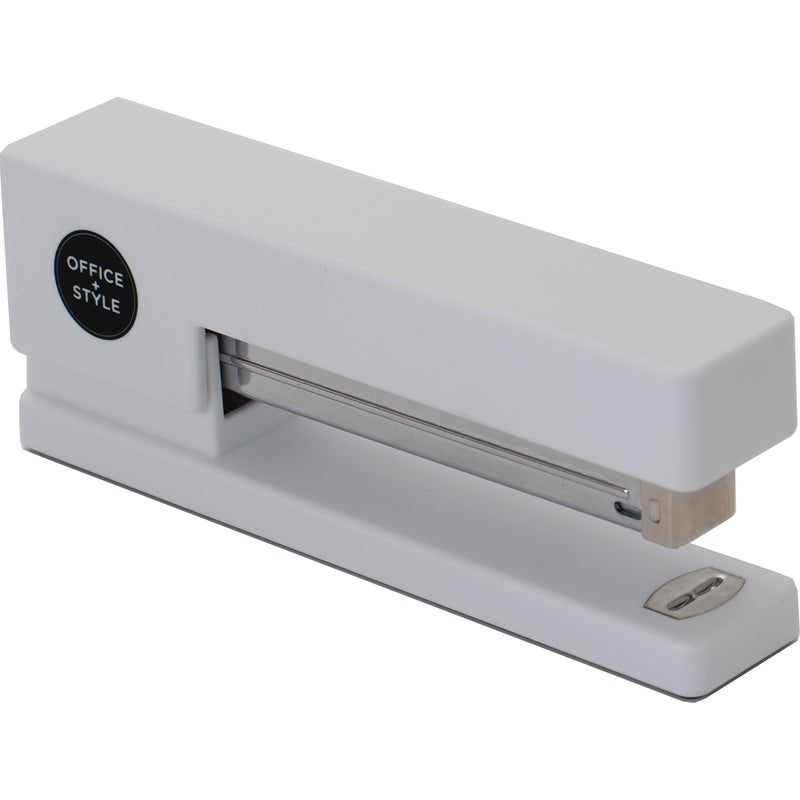 Office Style Precision Jam-Free Full Strip Non-Skid Stapler, White - Image 2
